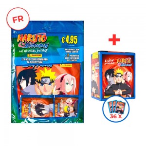 Pochette FR (4 st.+1 carte) Naruto Shippuden 2 - Panini