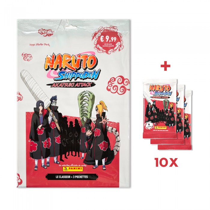 Promo Pack FR Trading Cards Naruto Shipudden Akatsuki Attack