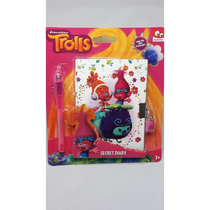 trolls mini diary with pn