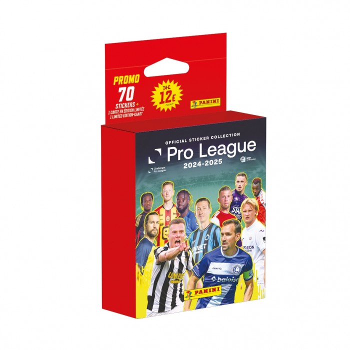 Blister promo de 14 pochettes Pro League 2025 Panini